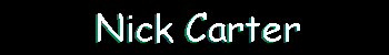 Nick Carter