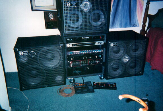 My rig..SWR amp and cabs...assorted rackmount junk...