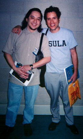 Me and John Alderete @ the Namm show...he was the former bassist for Racer X and The Scream... he's currently the bassist for Distortion Felix