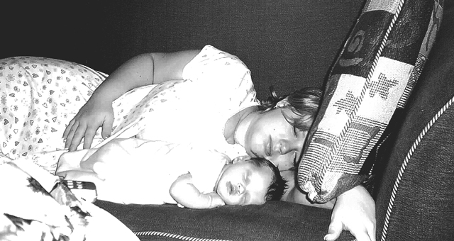Kaitlyn and Mommy asleep