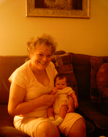 Mom holding Kaitlyn
