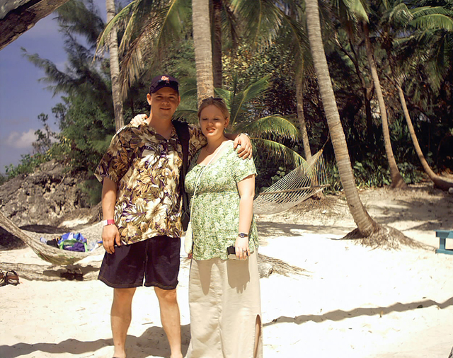 Erika and Justin in Nassau, Bahamas