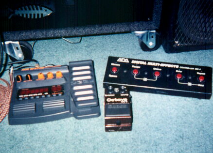 Zoom 708-BFX, Boss octave, A/DA Foot controller for multi effects