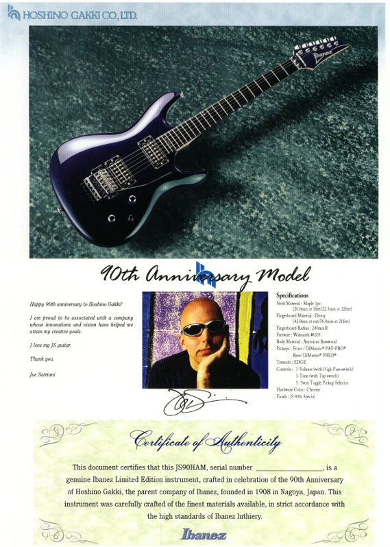 The certificate