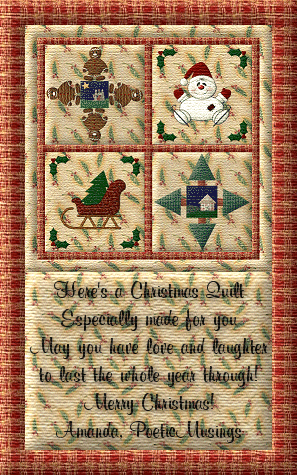Thank you Amanda ! , Dec. 2001