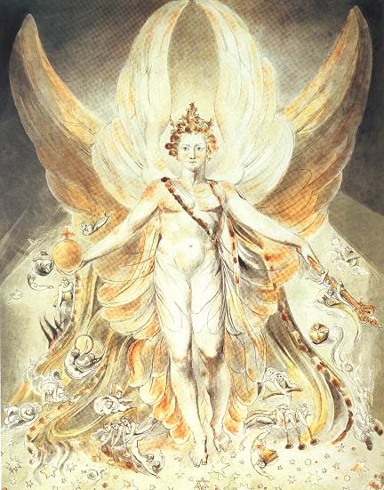 Satan in Glory, by William Blake