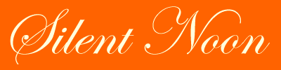 Title graphic, Silent Noon