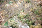 Terraced agriculture conserves soil and water