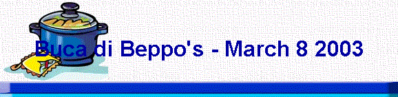 Buca di Beppo's - March 8 2003