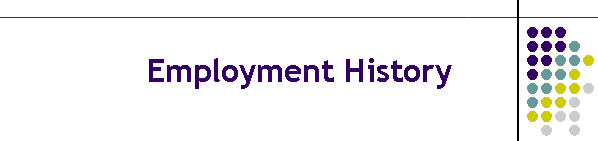 Employment History