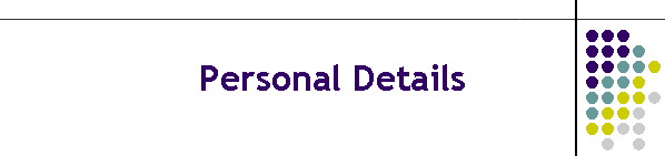 Personal Details