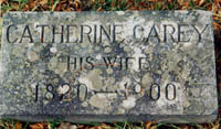 Catherine Carey Sheridan's headstone