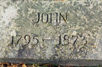 John Sheridan's headstone