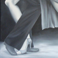 Tango dancer in black
