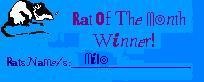 award from 'Rats R Cool' Web site