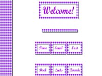 Purple Gingham Set