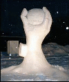 Hand with ball in it