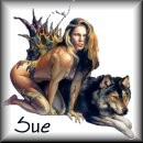 Lady with Wolf