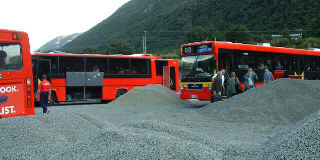 City buses that came to pick us up (8732 bytes)