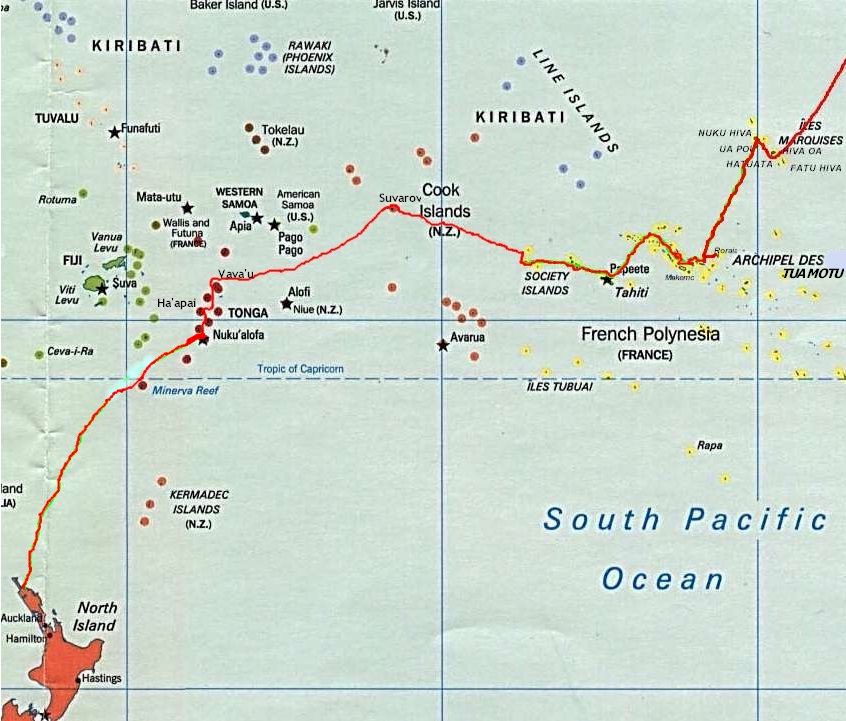 South Pacific Charts