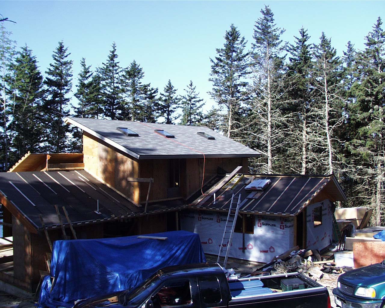 Partly roofed!