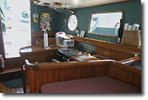 Looking aft