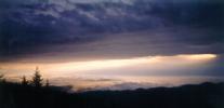 We camped on a cliff that faced east, so we got an excellent view of the rising sun.