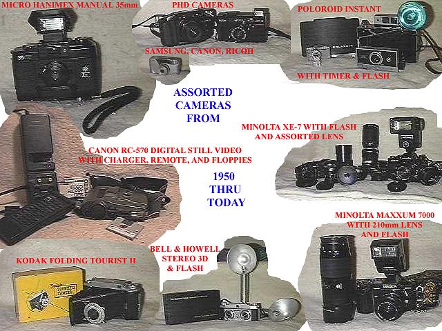 ASSORTED CAMERAS