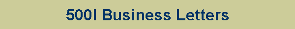 500l Business Letters