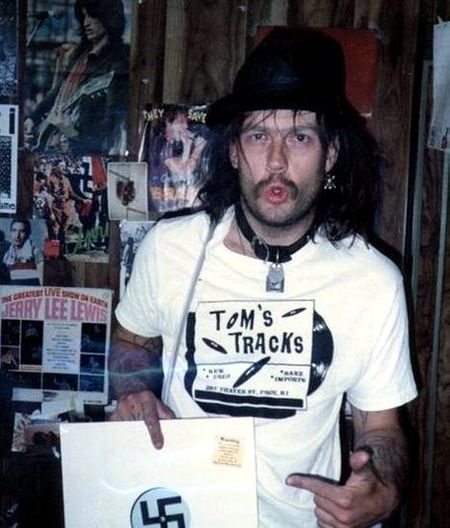 GG in Providence with the "Boozing & pranks" live album. Originally put out as a audio tape in 1985 by GG himself.