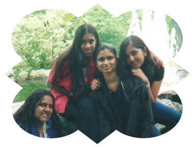 Top (L to R): Asha, Sarranja, Carrie...Bottom Left: Diana