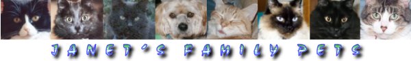 Header graphic for Janet's Family Pets
