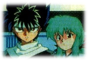 Yukina being rescued
by Hiei from Tarukane
