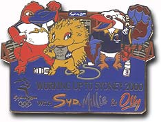 Working Up to the Sydney 2000 pin