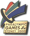Gold Paralympic Logo Pin