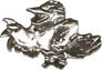 Olly Silver 3D Pin