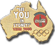 Coke See You in Sydney in Year 2000 Pin