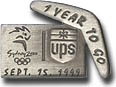 UPS One Year to Go pin