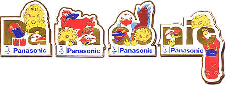 Panasonic Gold Puzzle Pins