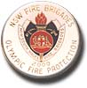White Olympic Fire Protection Pin