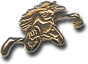 Gold Lizzie Basketball Paralympic Logo pin