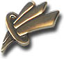 Gold Paralympic Logo pin