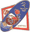 Mascot Sport Olly Basketball Pin