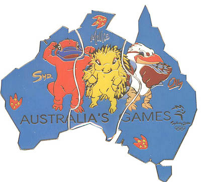 Limited Edition Australian Map Puzzle set Pin