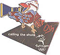 Olly Calling the Shots Pin