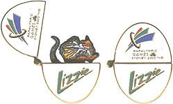 Lizzie Opening Egg Pin