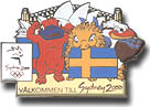 Welcome to Sydney 2000 Sweden Pin