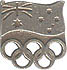 Pewter AOC Silver Rings & Flag Pin