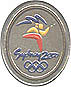 Pewter Oval Color Logo Pin