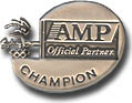 AMP Champion Sterling Silver pin